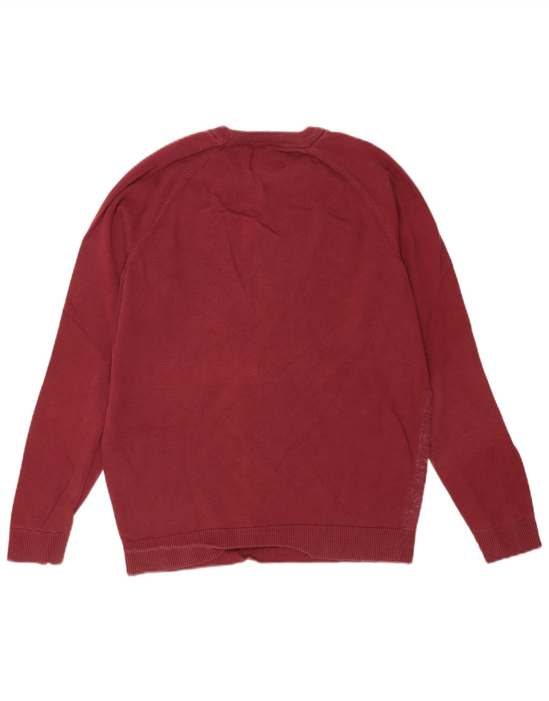 Jack & Jones Mens Crew Neck Jumper Sweater Medium Red Flecked Cotton