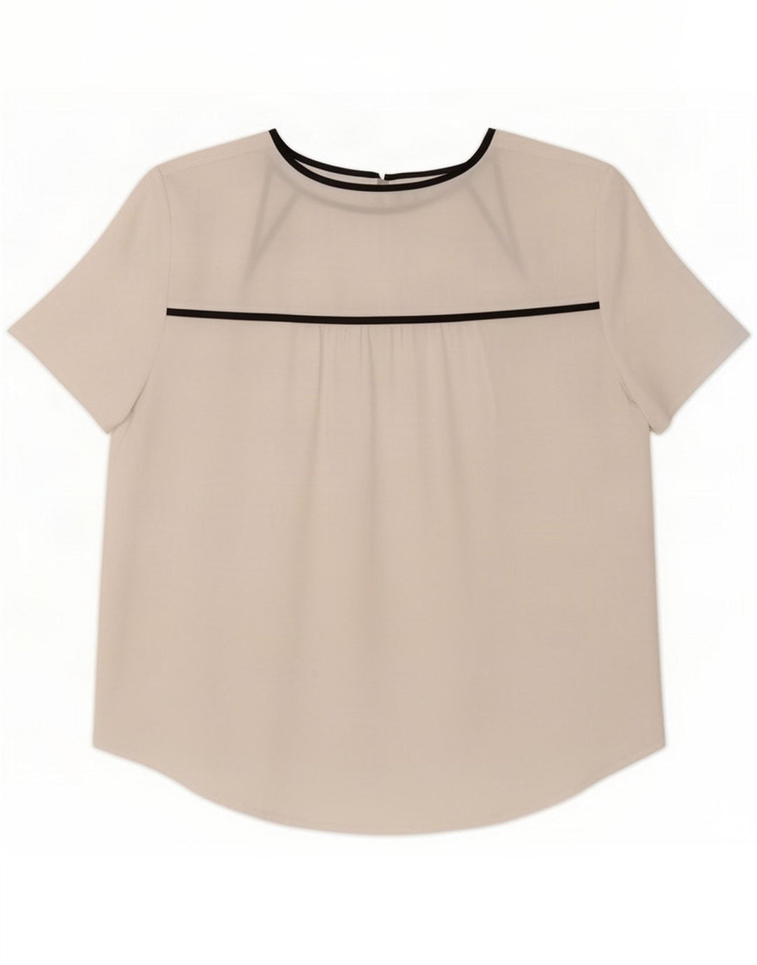 Armani Exchange Womens Blouse Top UK 14 Medium White Colourblock Polyester