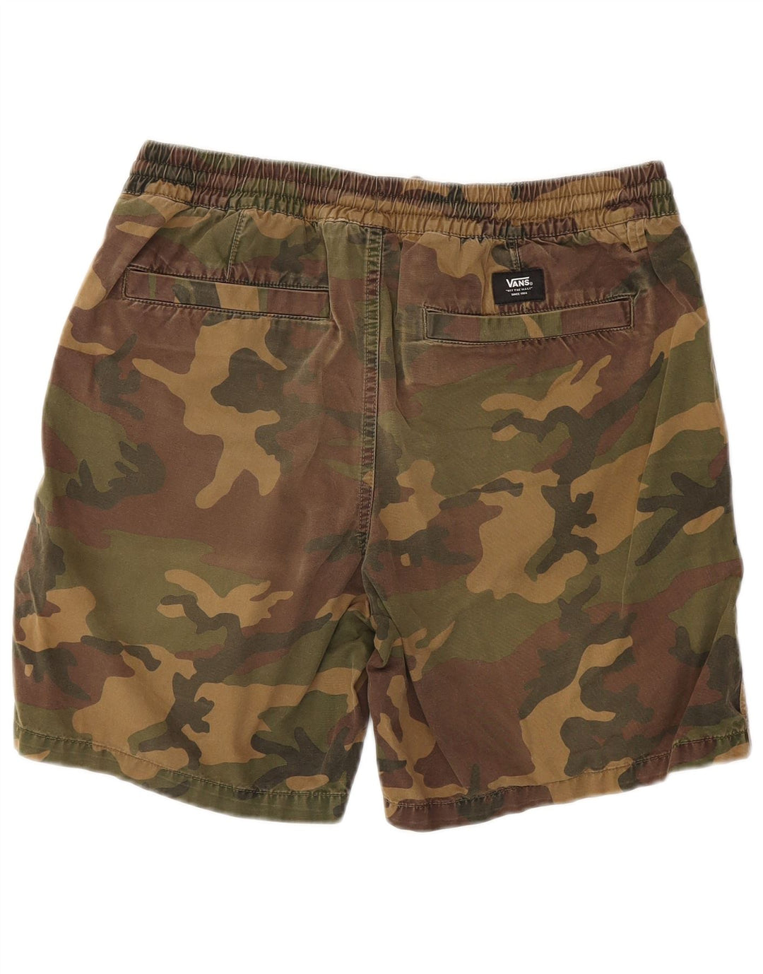 VANS Mens Chino Shorts Medium W30  Khaki Camouflage Cotton