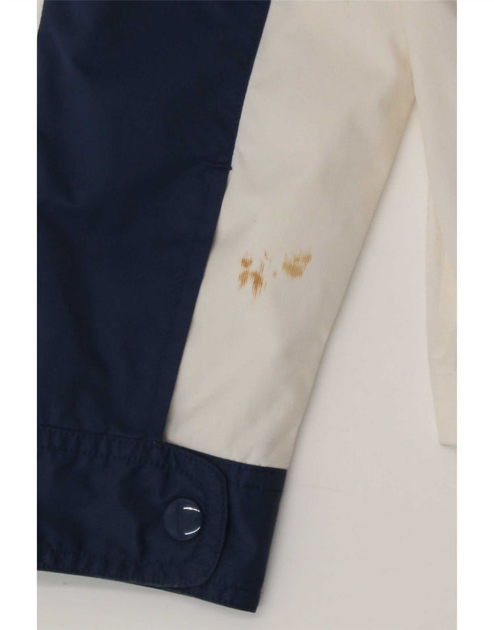 Ellesse Womens Tracksuit Top Jacket UK 12 Medium Navy Blue Colourblock