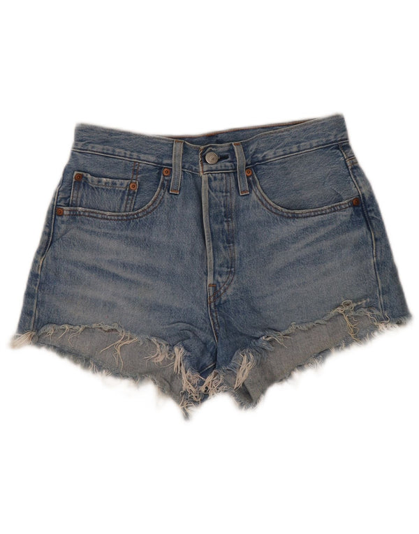 Levi's Womens 501 Denim Shorts W26 Small Blue Cotton