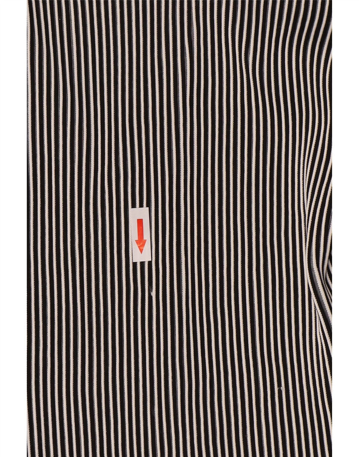 Naracamicee Womens Blouse Top UK 12 Medium Navy Blue Pinstripe Nautical