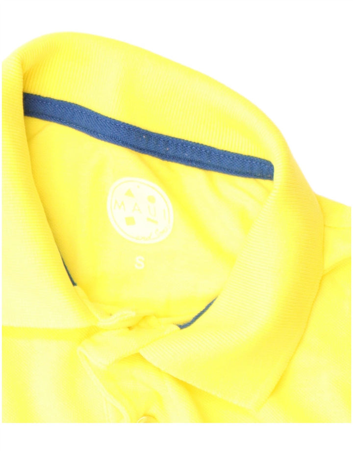 MAUI AND SONS Mens Polo Shirt Small Yellow Cotton
