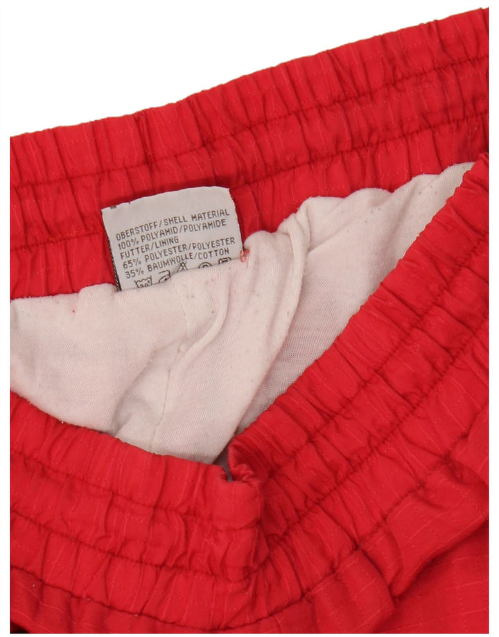 Reusch Mens Tracksuit Trousers Joggers Small  Red Colourblock Polyamide
