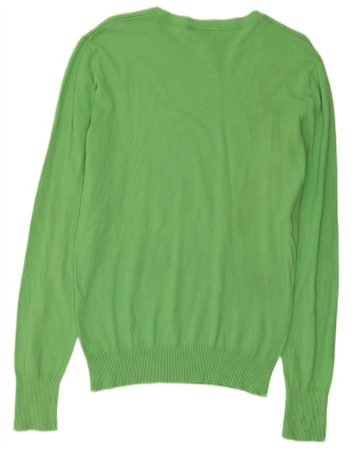 Diesel Mens Boat Neck Jumper Sweater Medium Green