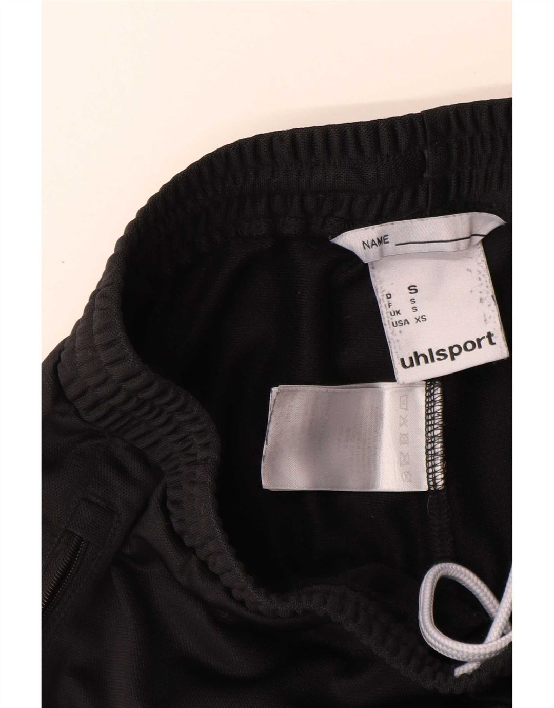 Uhlsport Mens Graphic Tracksuit Trousers Small Black Polyester