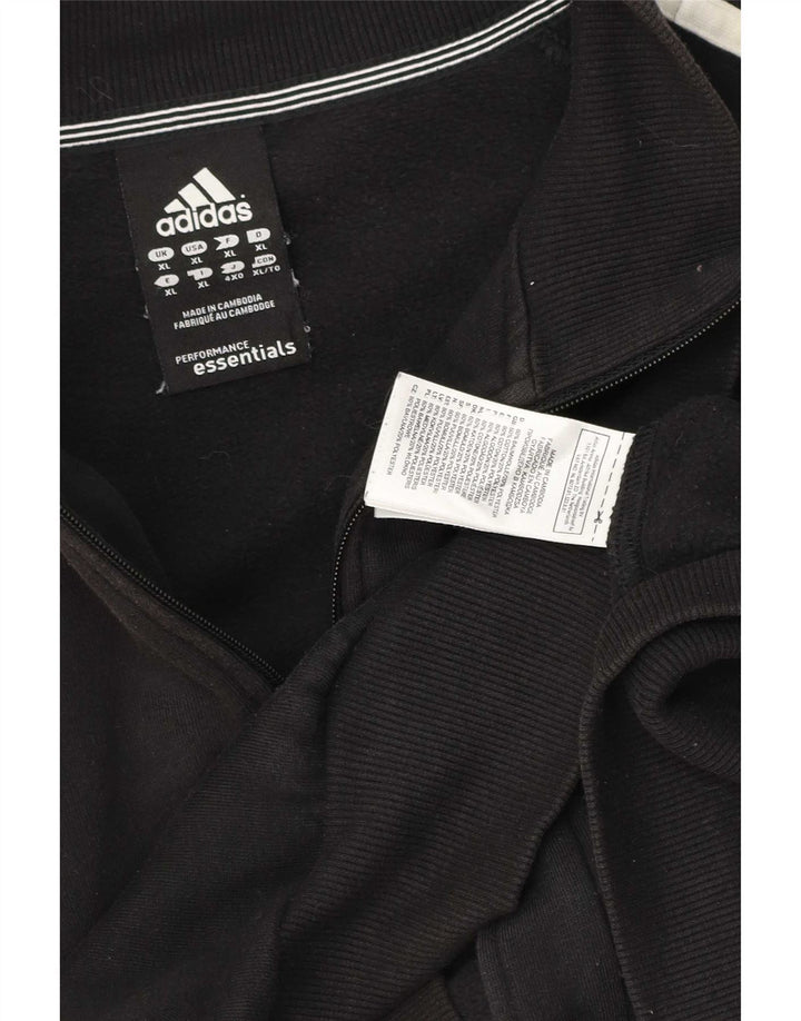 Adidas Mens Tracksuit Top Jacket XL Black Cotton