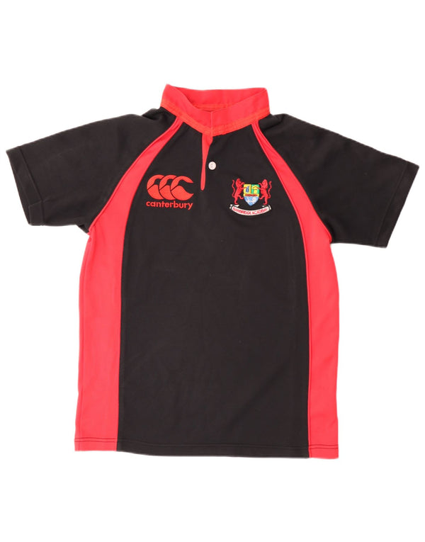 Canterbury Boys Graphic Graphic T-Shirt Top 11-12 Years Black Colourblock