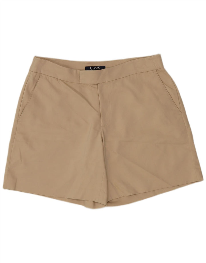 Chaps Womens Chino Shorts US 8 Medium W32 Beige Cotton