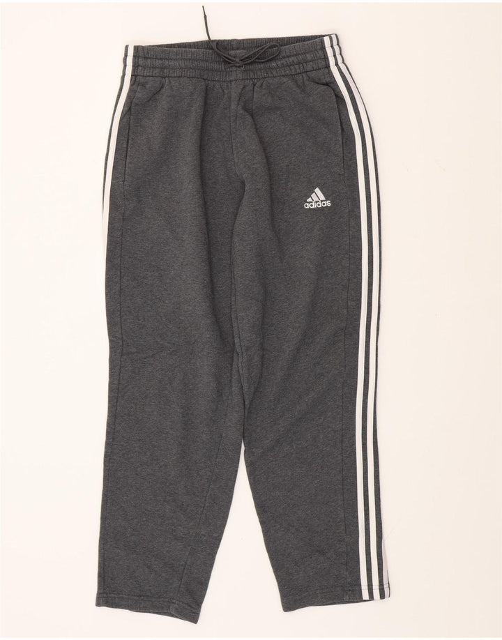 ADIDAS Mens Tracksuit Trousers Medium  Grey Cotton