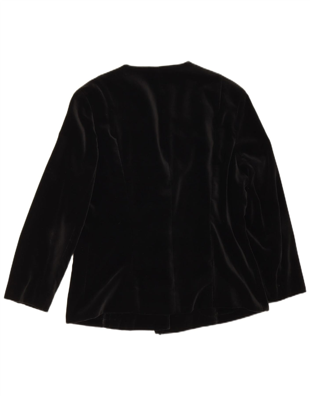 Vintage Womens 3/4 Sleeve 5 Button Blazer Jacket UK 14 Medium Black