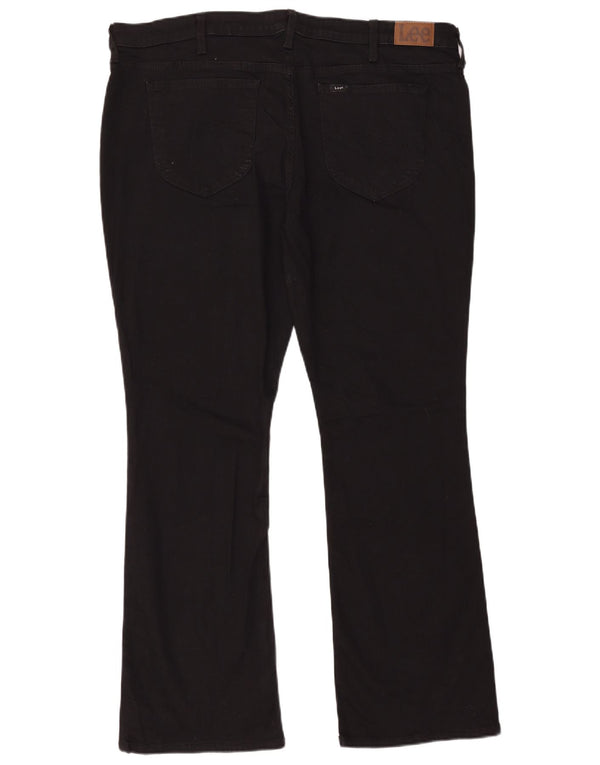 Lee Womens Regular Fit Mid Rise Bootcut Jeans US 22 3XL W44 L31 Black