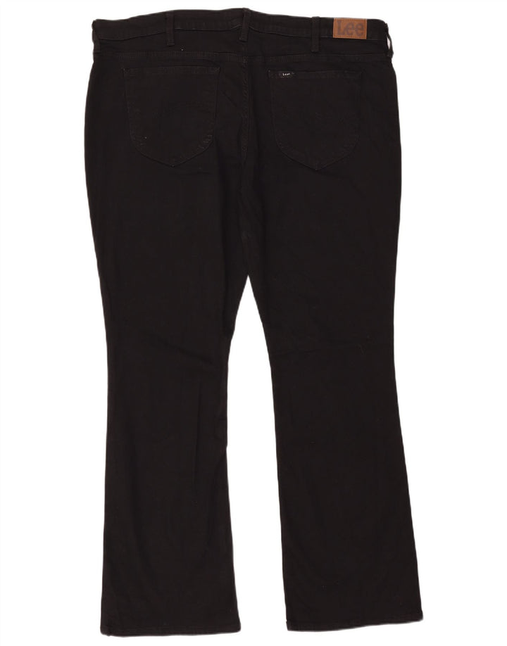 Lee Womens Regular Fit Mid Rise Bootcut Jeans US 22 3XL W44 L31 Black