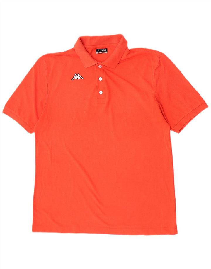 Kappa Mens Polo Shirt XL Orange Cotton
