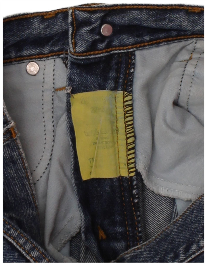 WRANGLER Mens Straight Jeans W27 L32 Blue Cotton