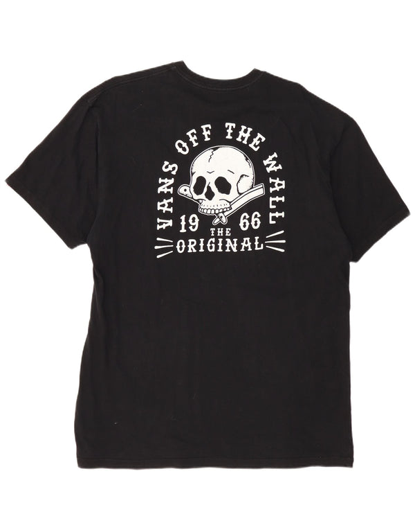VANS Mens Classic Fit Graphic T-Shirt Top XL Black Cotton