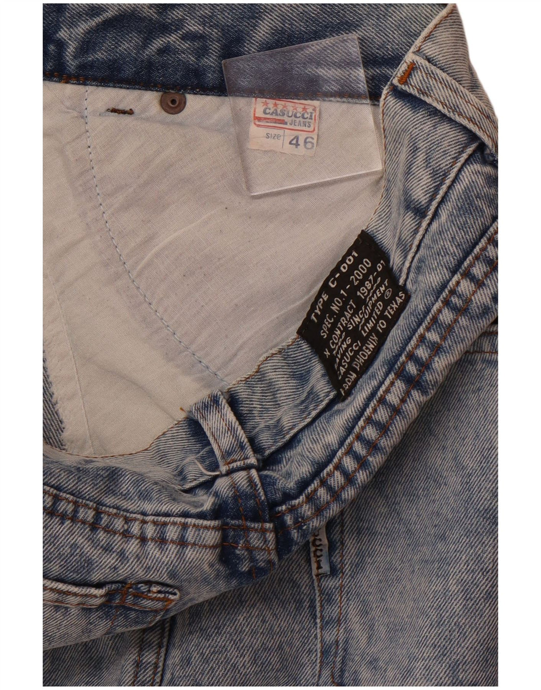 Casucci Womens Denim Skirt IT 46 Large W30  Blue Cotton