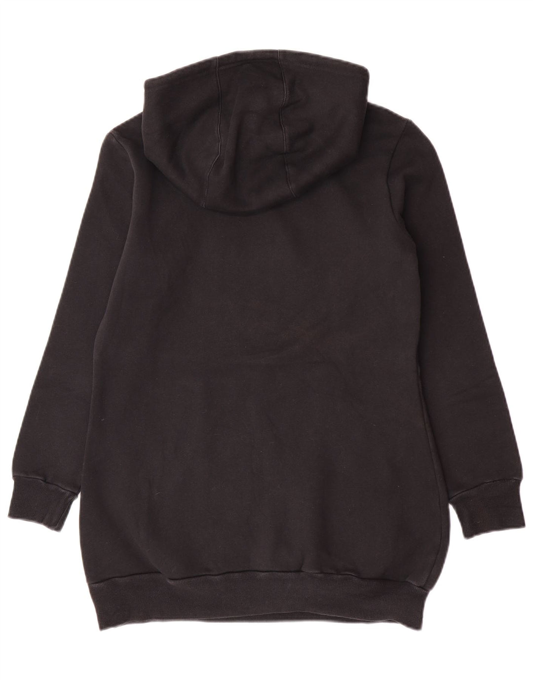 Adidas Womens Graphic Hoodie Jumper IT 46 Large Black Polyester