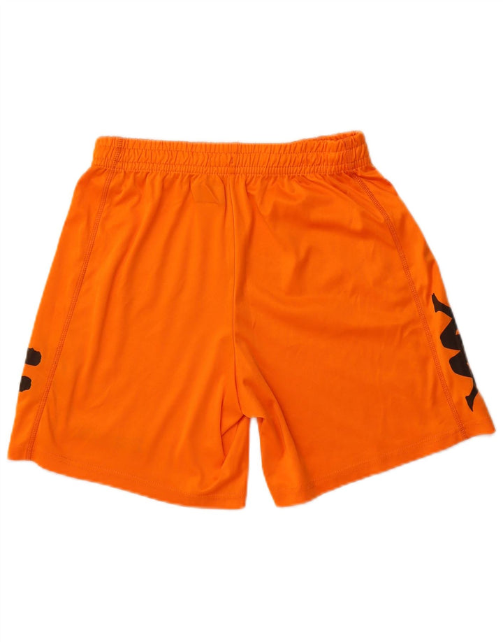 Kappa Mens Graphic Sport Shorts Small  Orange Polyester