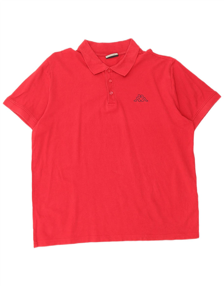 KAPPA Mens Polo Shirt XL Red Cotton