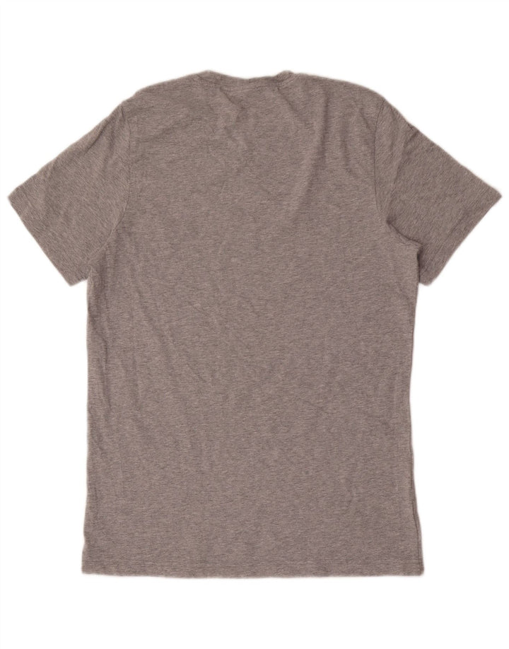 ADIDAS Mens Graphic T-Shirt Top Medium Grey Flecked