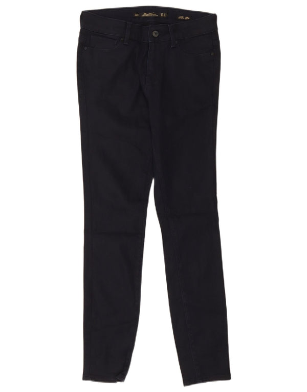 Zara Womens Slim Fit Casual Trousers EU 38 Small W28 L28 Navy Blue