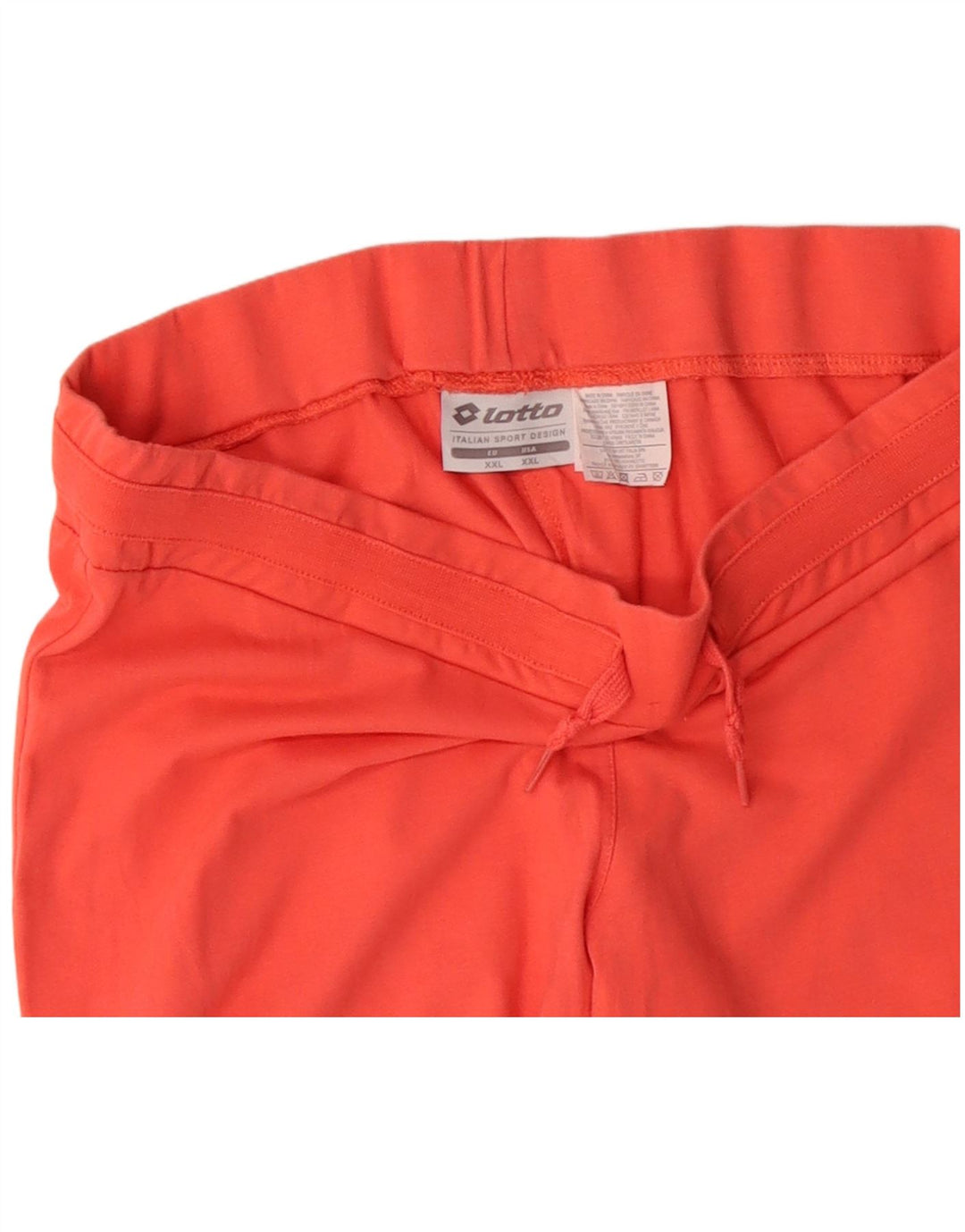 LOTTO Mens Bermuda Sport Shorts 2XL  Orange Cotton