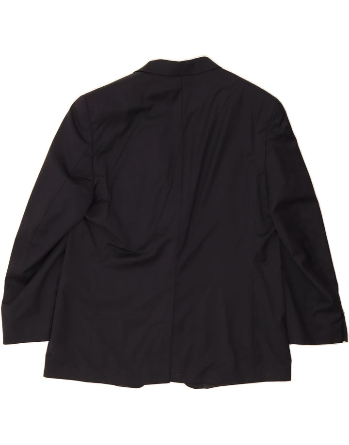 MICHAEL KORS Mens 2 Button Blazer Jacket Size 48 2XL Navy Blue Wool Vintage Michael Kors and Second-Hand Michael Kors from Messina Hembry 