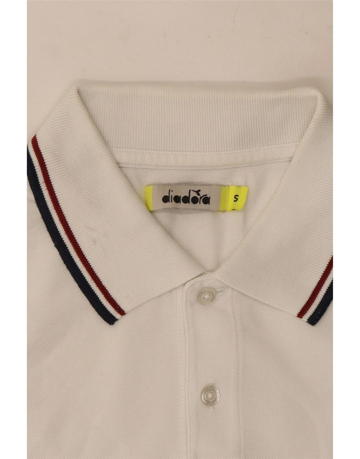 Diadora Mens Polo Shirt Small White
