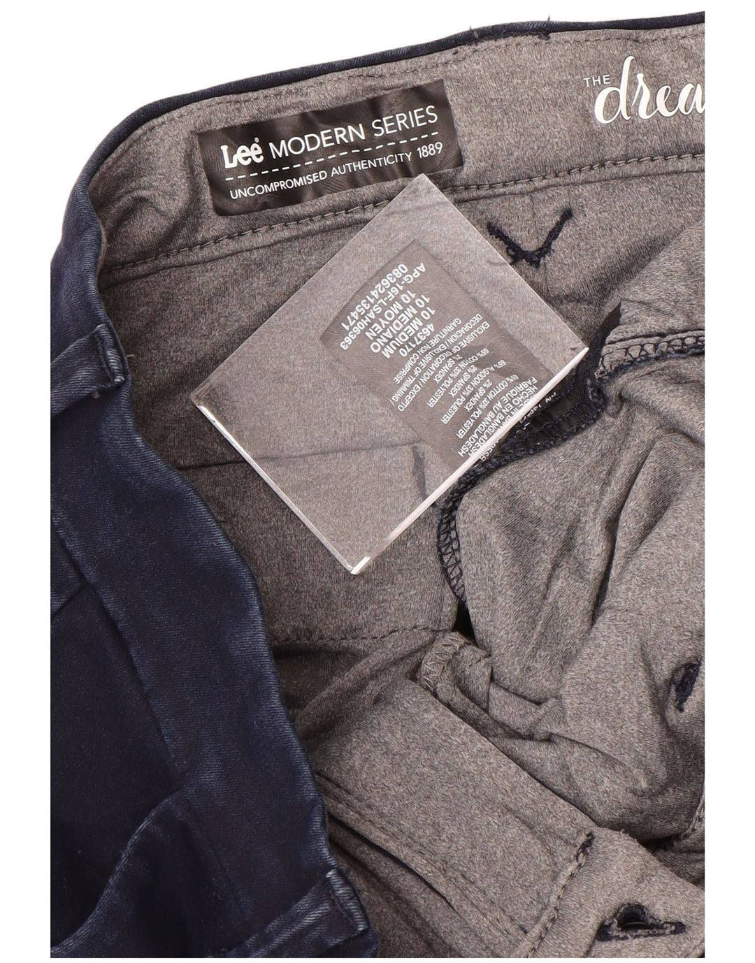 Lee Womens Chino Trousers US 10 Large W32 L33 Navy Blue Modern