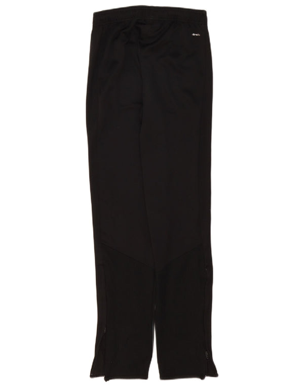 Adidas Boys Climalite Tracksuit Trousers 13-14 Years Black Polyester