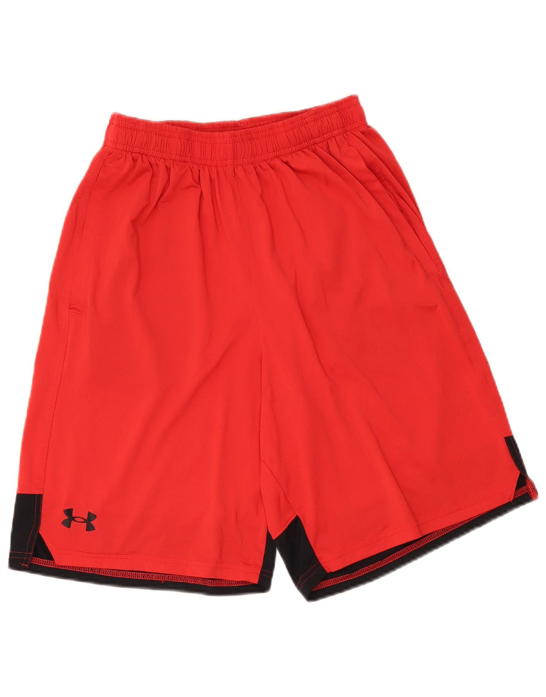 UNDER ARMOUR Mens Sport Shorts Medium  Red Colourblock Polyester