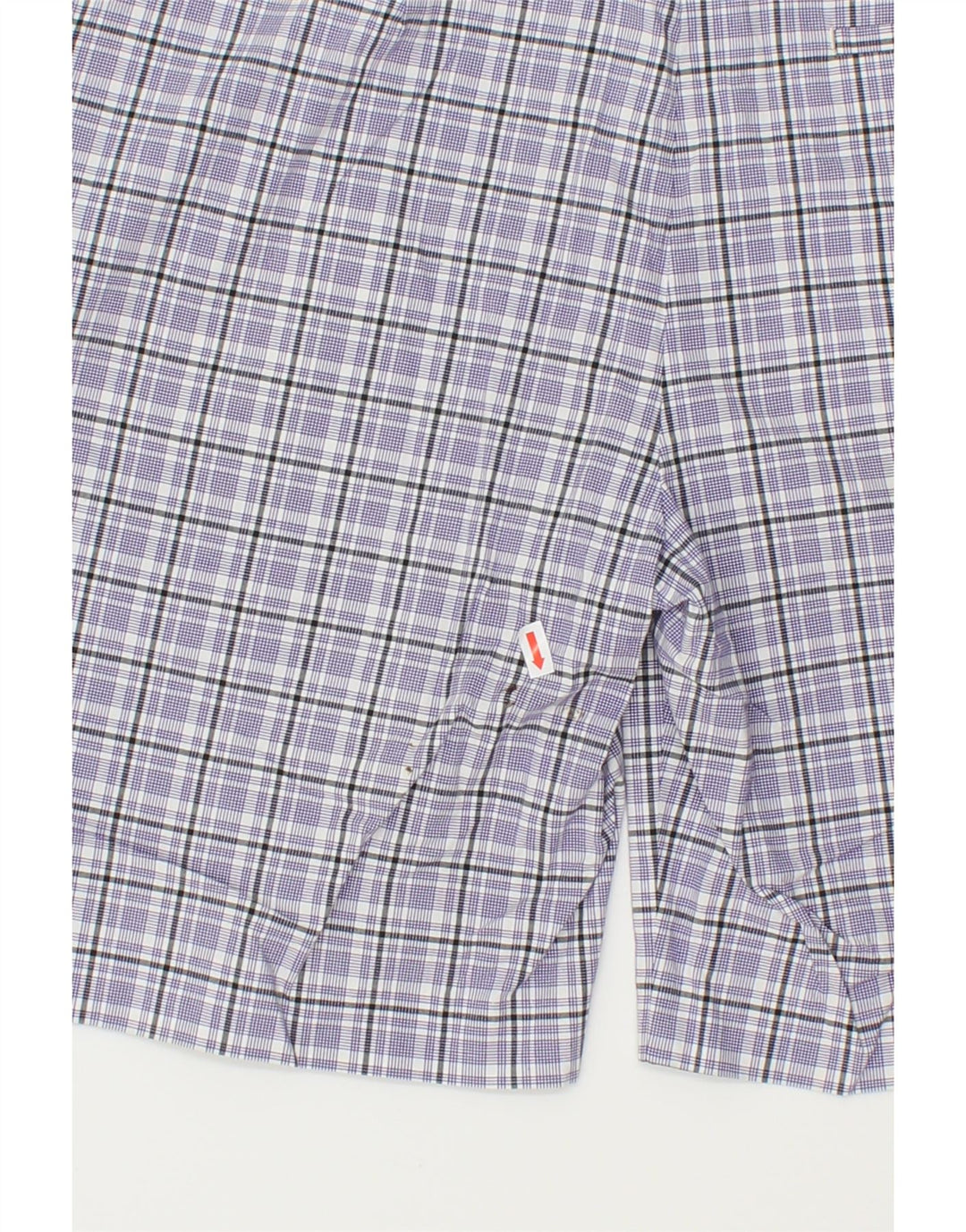 VINTAGE Womens Chino Shorts US 6 Medium W28 Blue Check Cotton Vintage Vintage and Second-Hand Vintage from Messina Hembry 