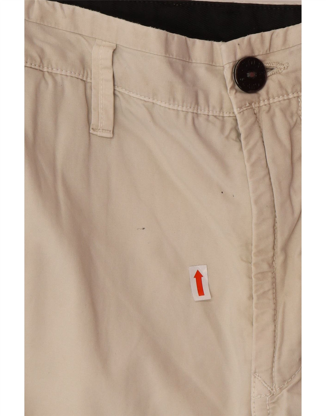 STONE ISLAND Mens Slim Cargo Trousers W29 L29 Beige Cotton