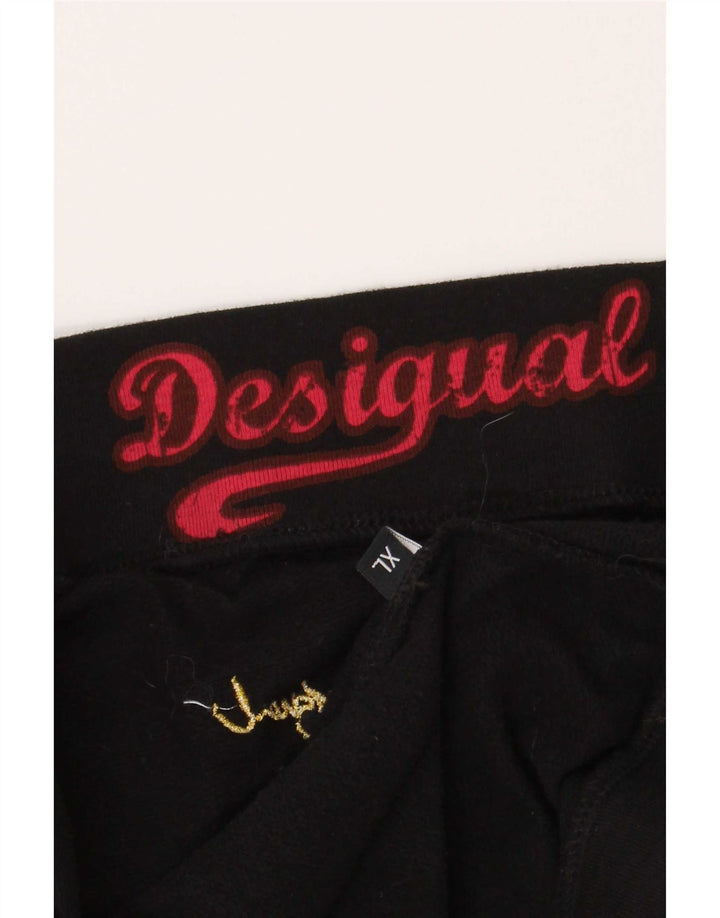 Desigual Womens Mini Skirt XL W36 Black Geometric