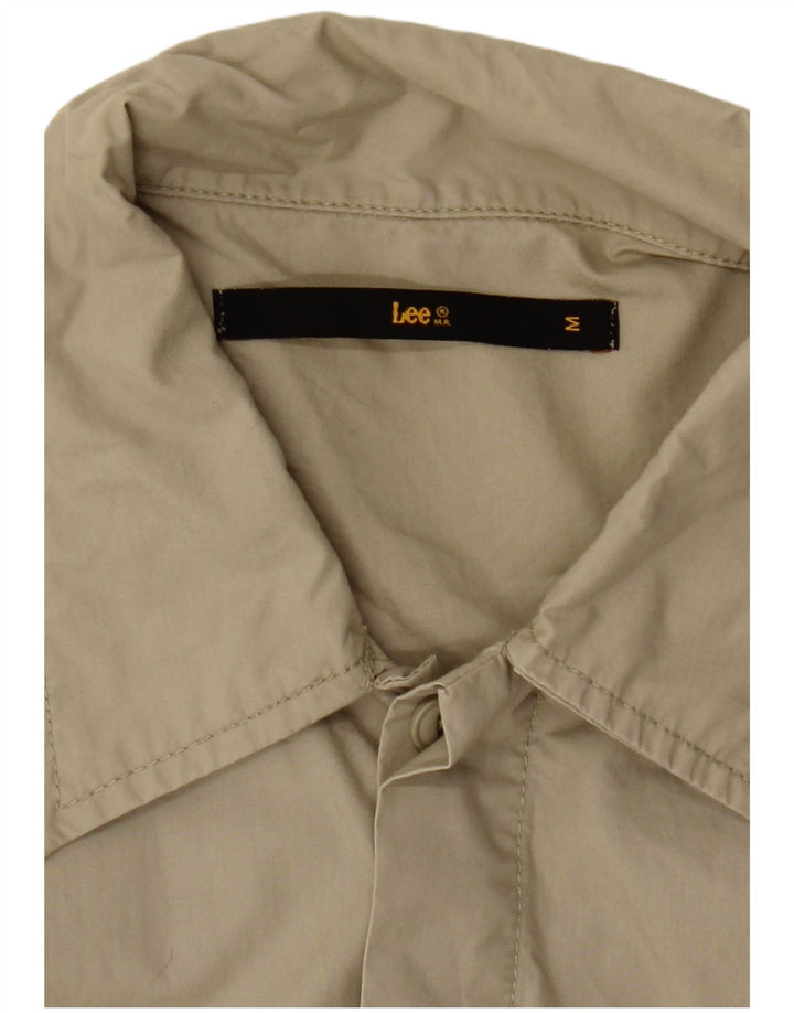 Lee Mens Short Sleeve Shirt Medium Khaki