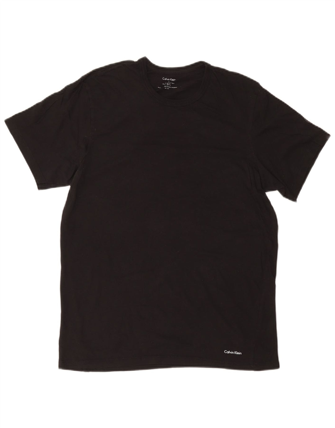 CALVIN KLEIN Mens T-Shirt Top Medium Black