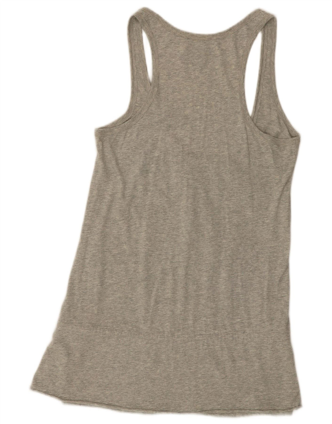 POLO RALPH LAUREN Womens Graphic Vest Top UK 14 Large Grey Cotton