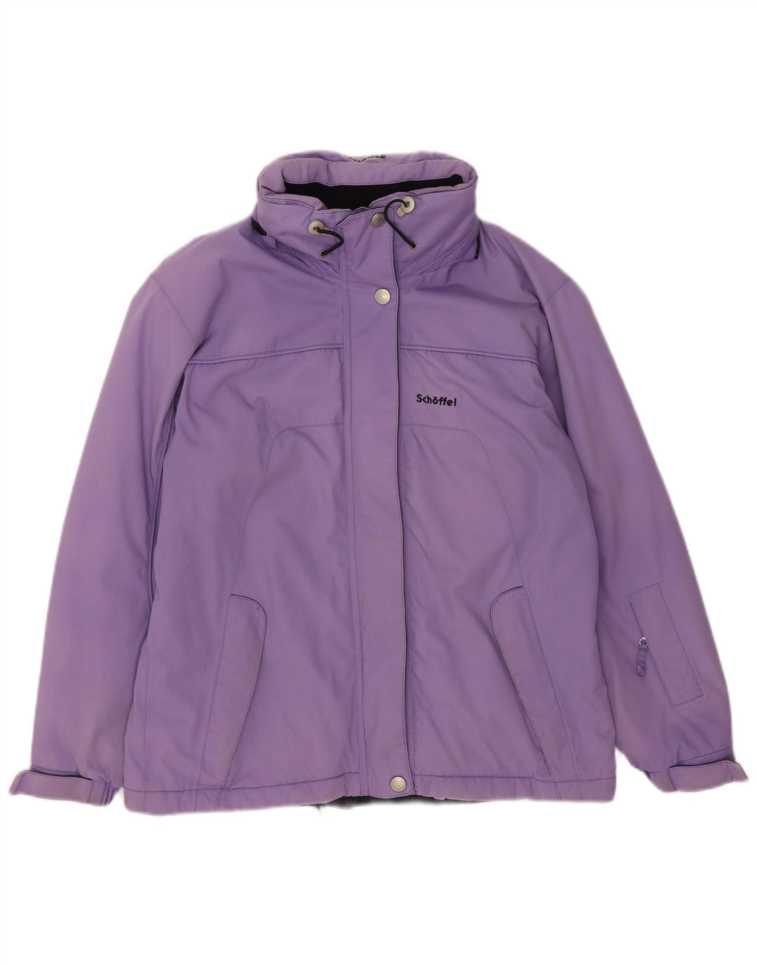 Schoffel Womens Hooded Ski Jacket UK 16 Large Purple Polyamide