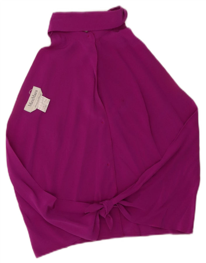 Max Mara Womens Crop Top UK 10 Small  Pink