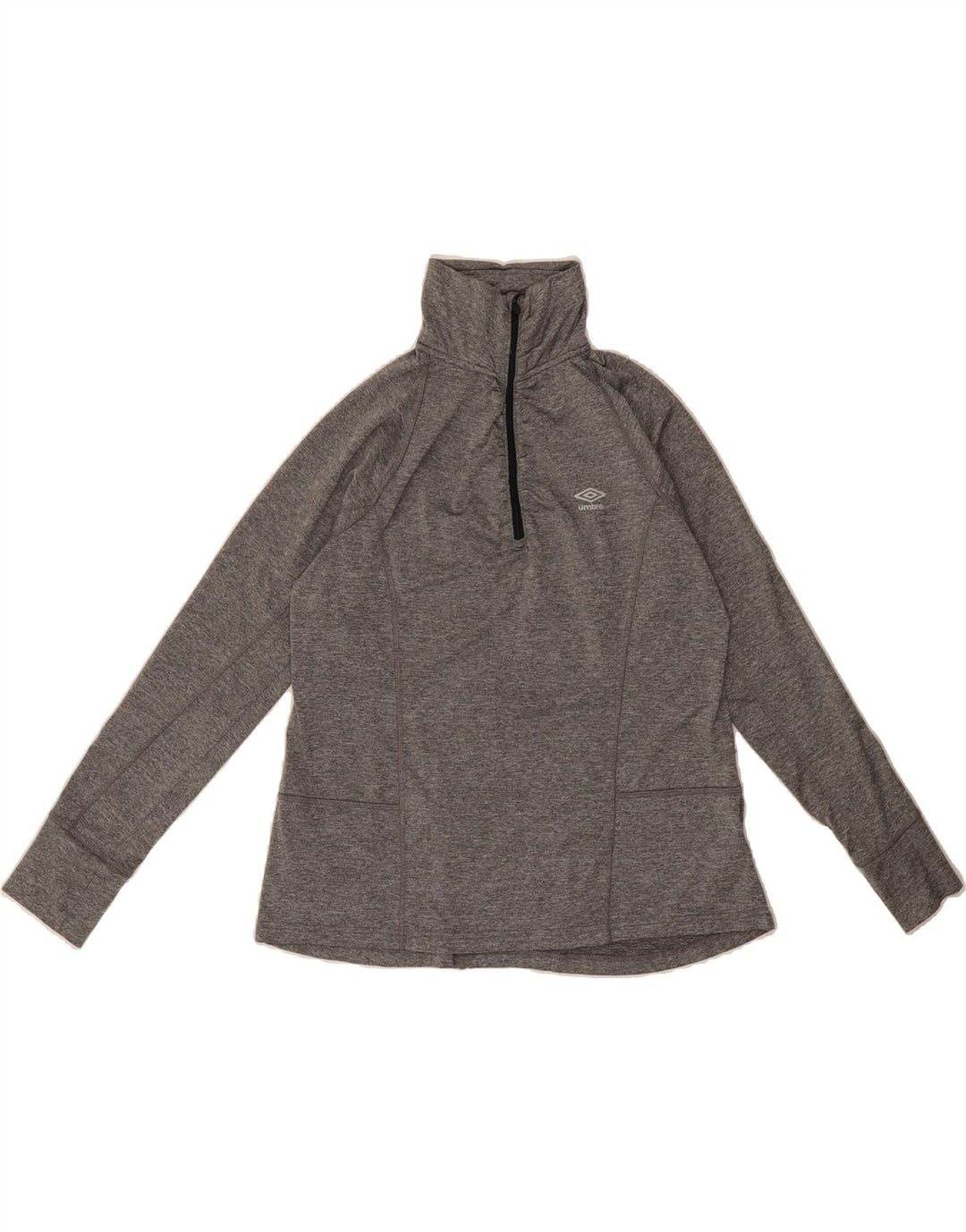 UMBRO Womens Zip Neck Pullover Tracksuit Top UK 18 XL Grey Polyester Vintage Umbro and Second-Hand Umbro from Messina Hembry 