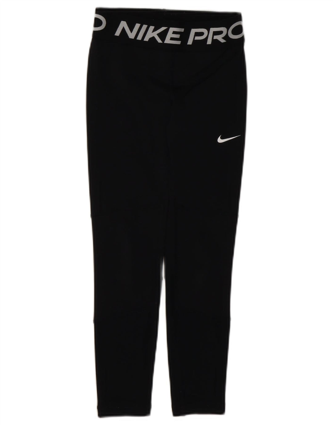 NIKE Girls Dri Fit Graphic Leggings 6-7 Years XS Black