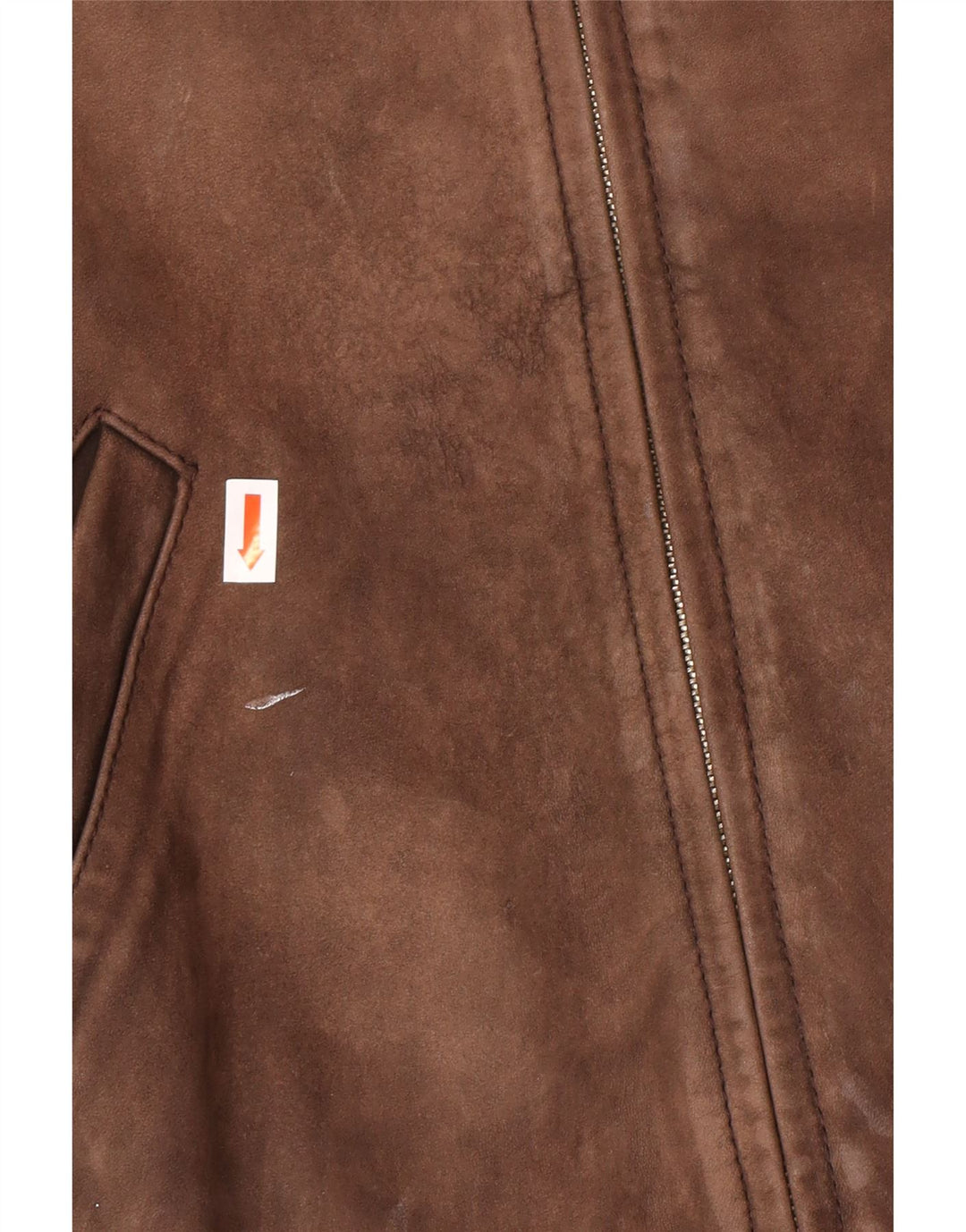 Vintage Mens Leather Jacket UK 42 XL Brown Leather