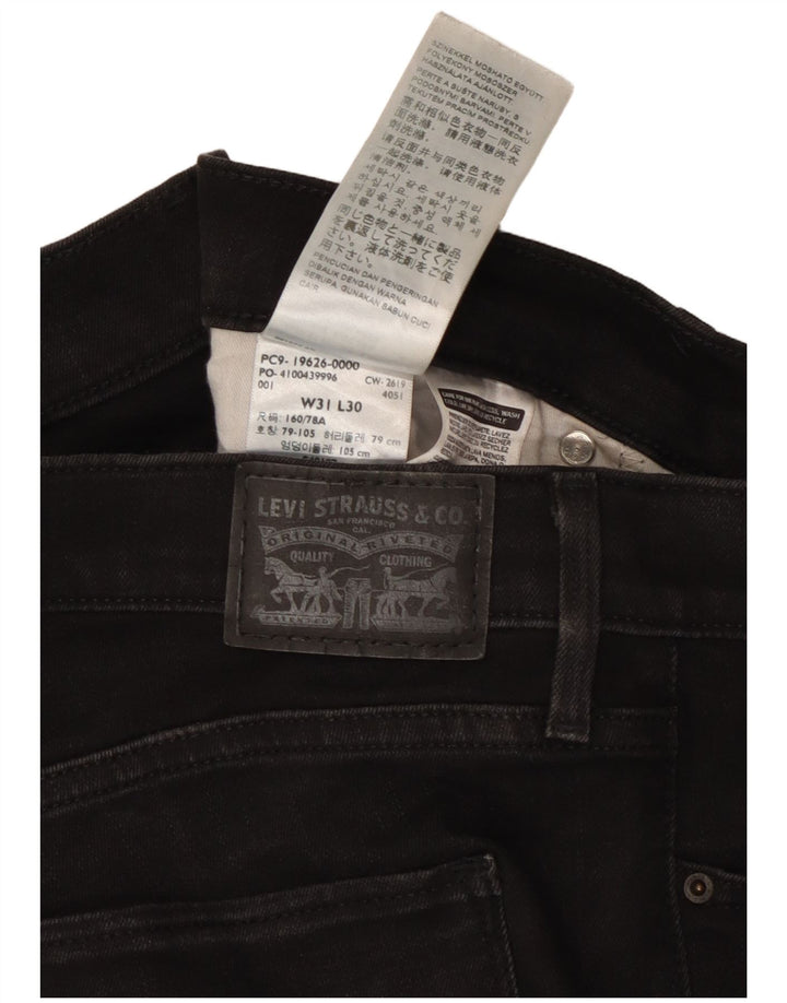 LEVI'S Womens 311 Shaping Skinny Jeans W31 L30 Black Cotton