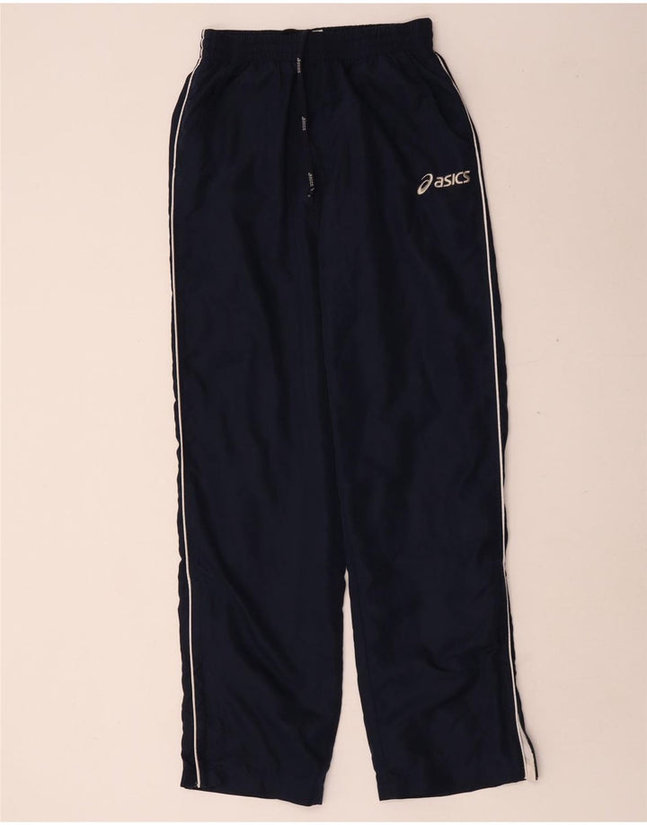 Asics Mens Tracksuit Trousers Small  Navy Blue Polyester