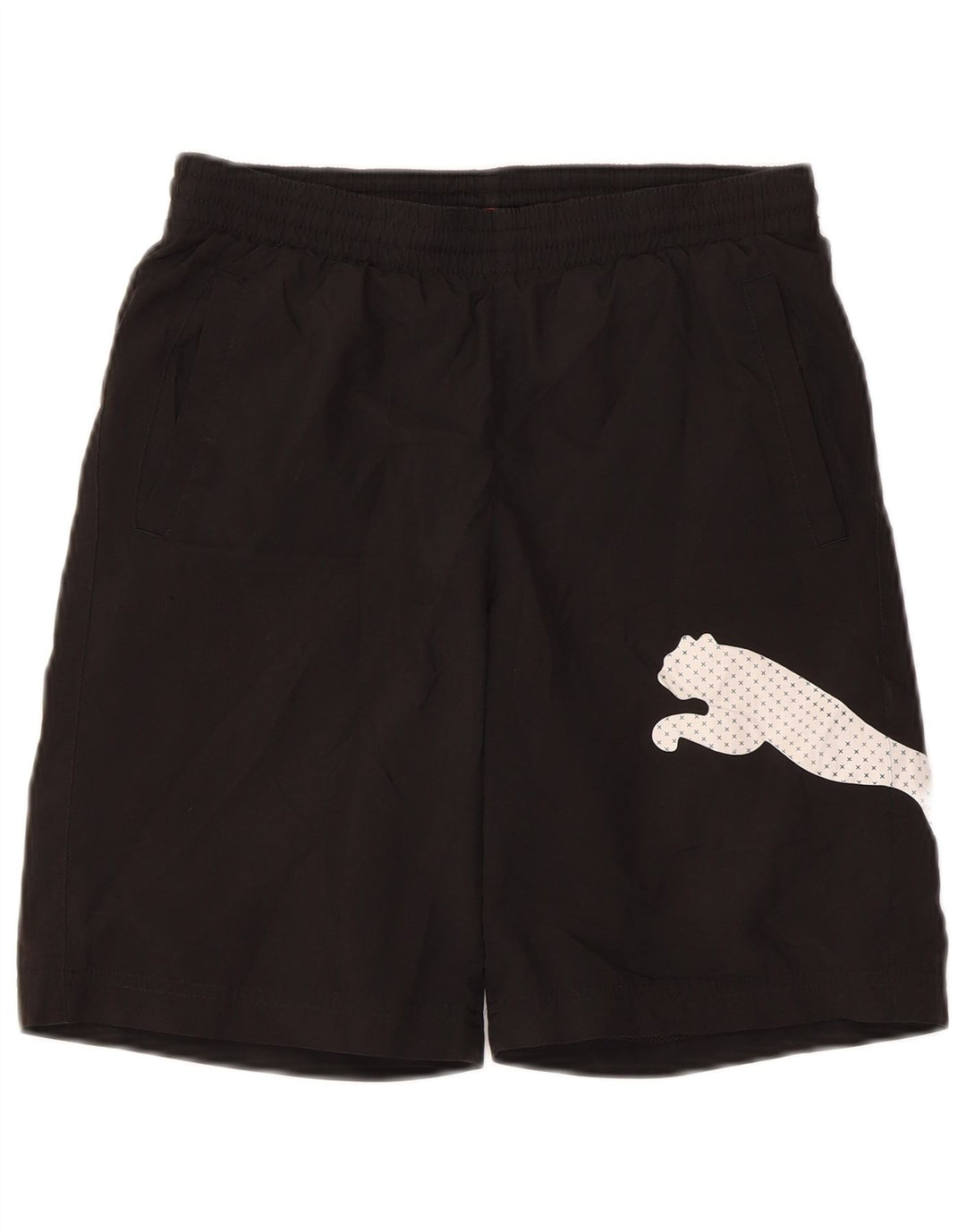PUMA Mens Graphic Sport Shorts Small  Black