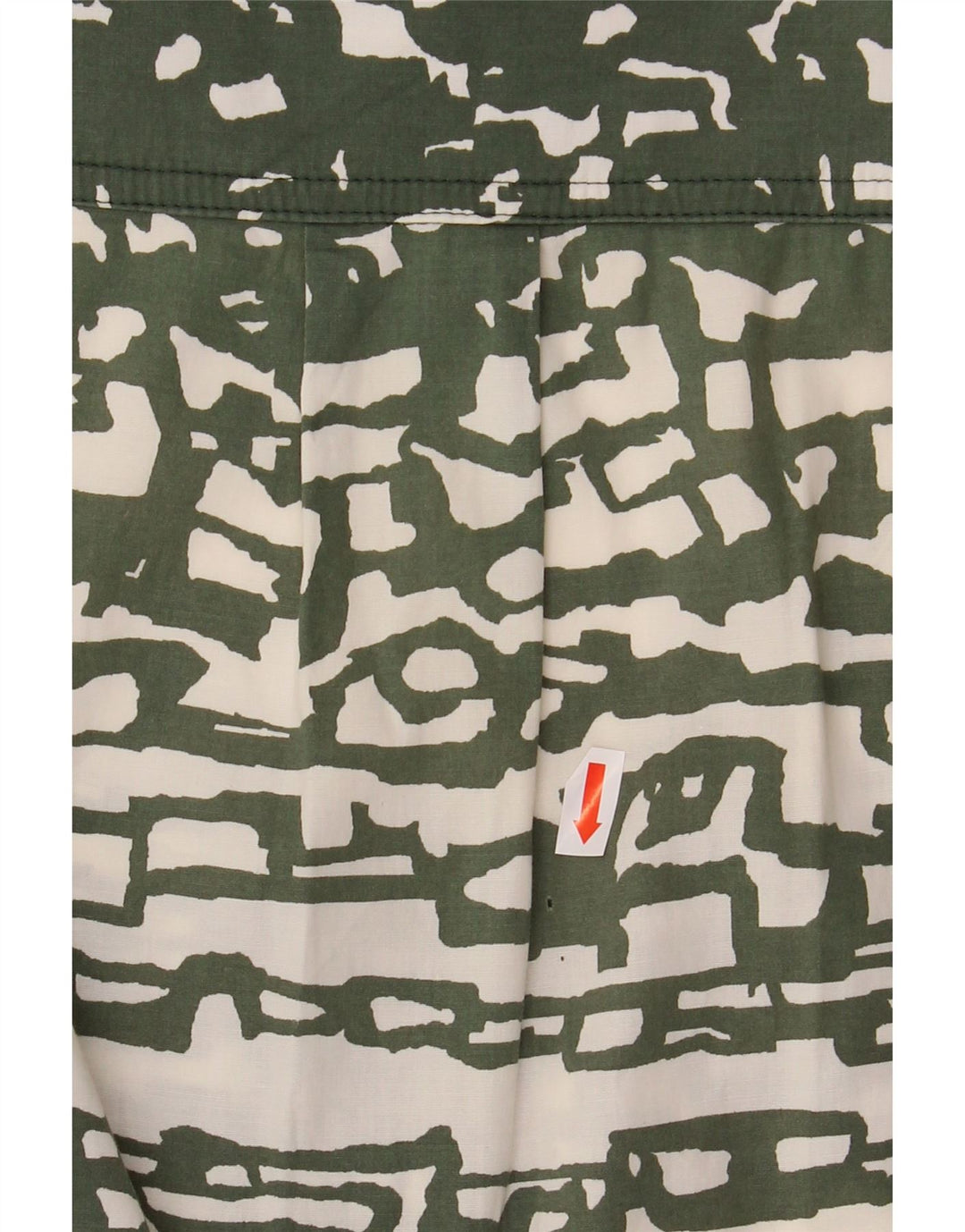 MARELLA Womens Sleeveless Shirt Dress UK 12 Medium Green Geometric