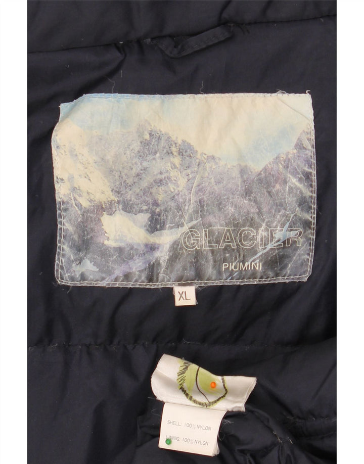 VINTAGE Mens Ski Jacket UK 42 XL Navy Blue Nylon