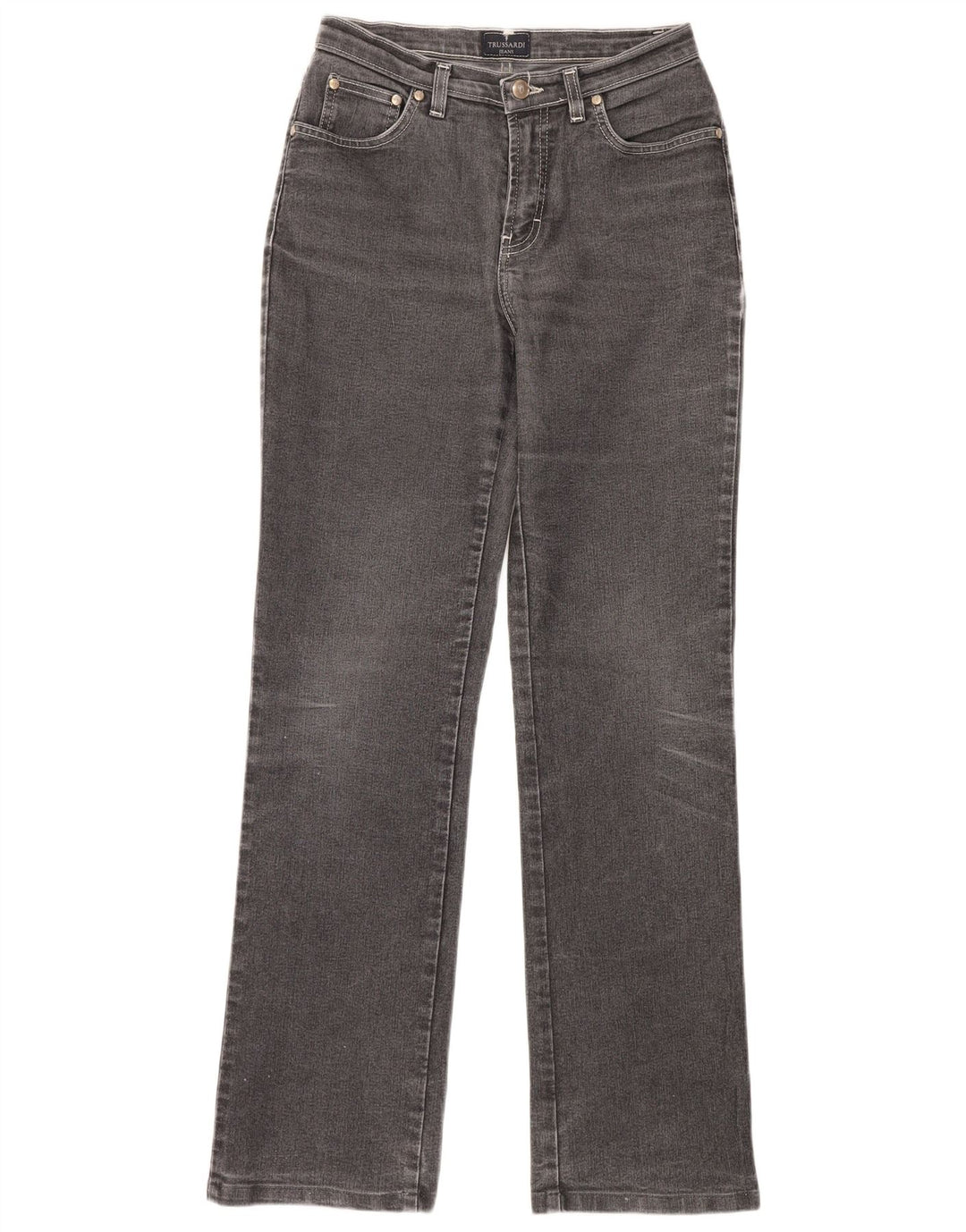 TRUSSARDI Womens Straight Jeans W27 L32 Grey