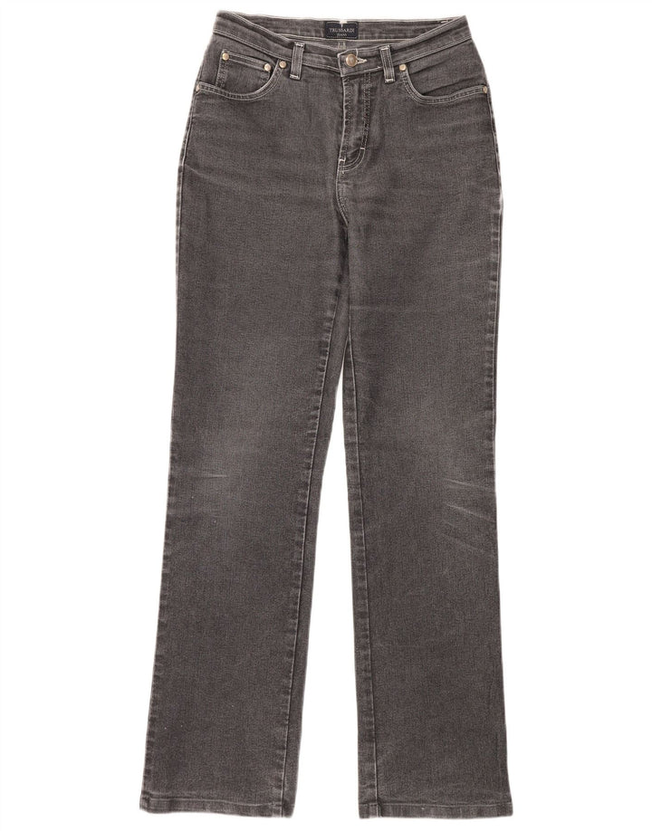 TRUSSARDI Womens Straight Jeans W27 L32 Grey